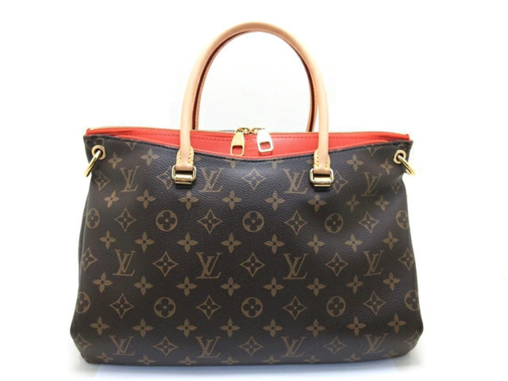 LOUIS VUITTON Pallas Tote Bag Monogram Clementine